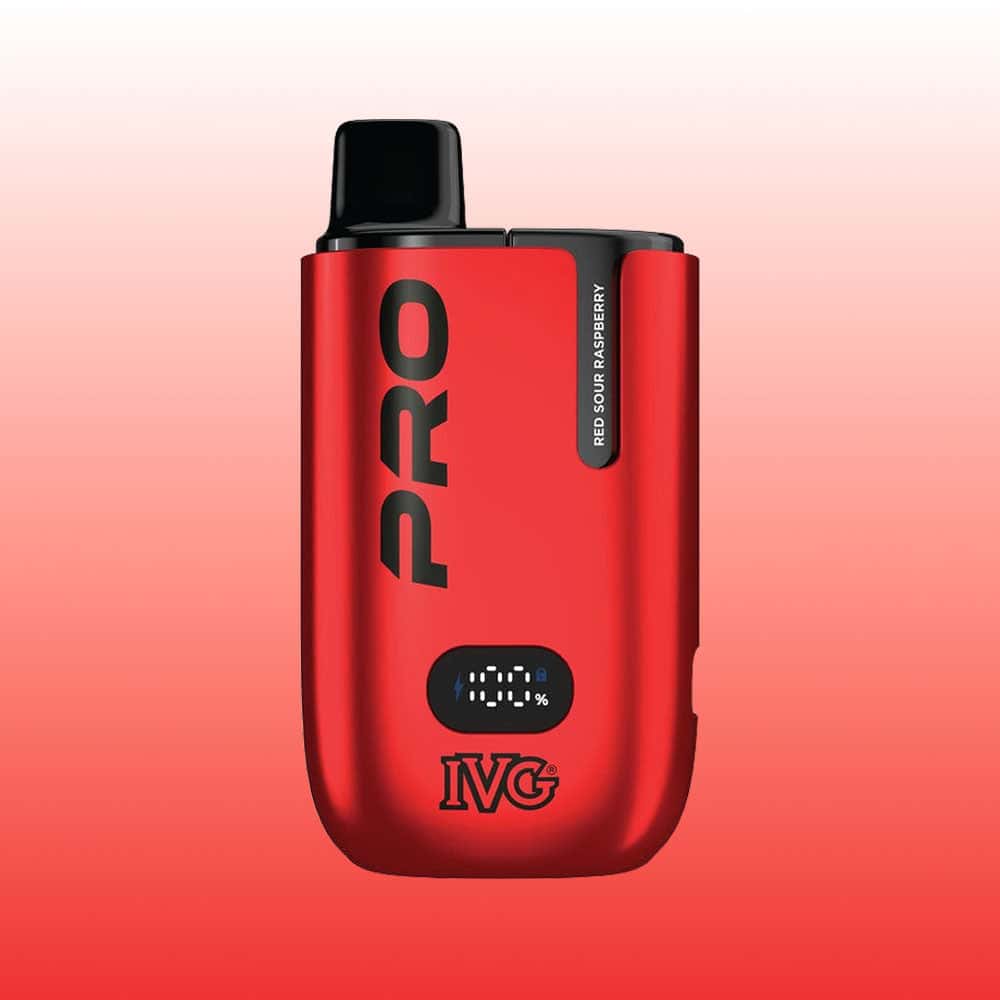 IVG Pro 12000 - Red Sour Raspberry | 5 Packs