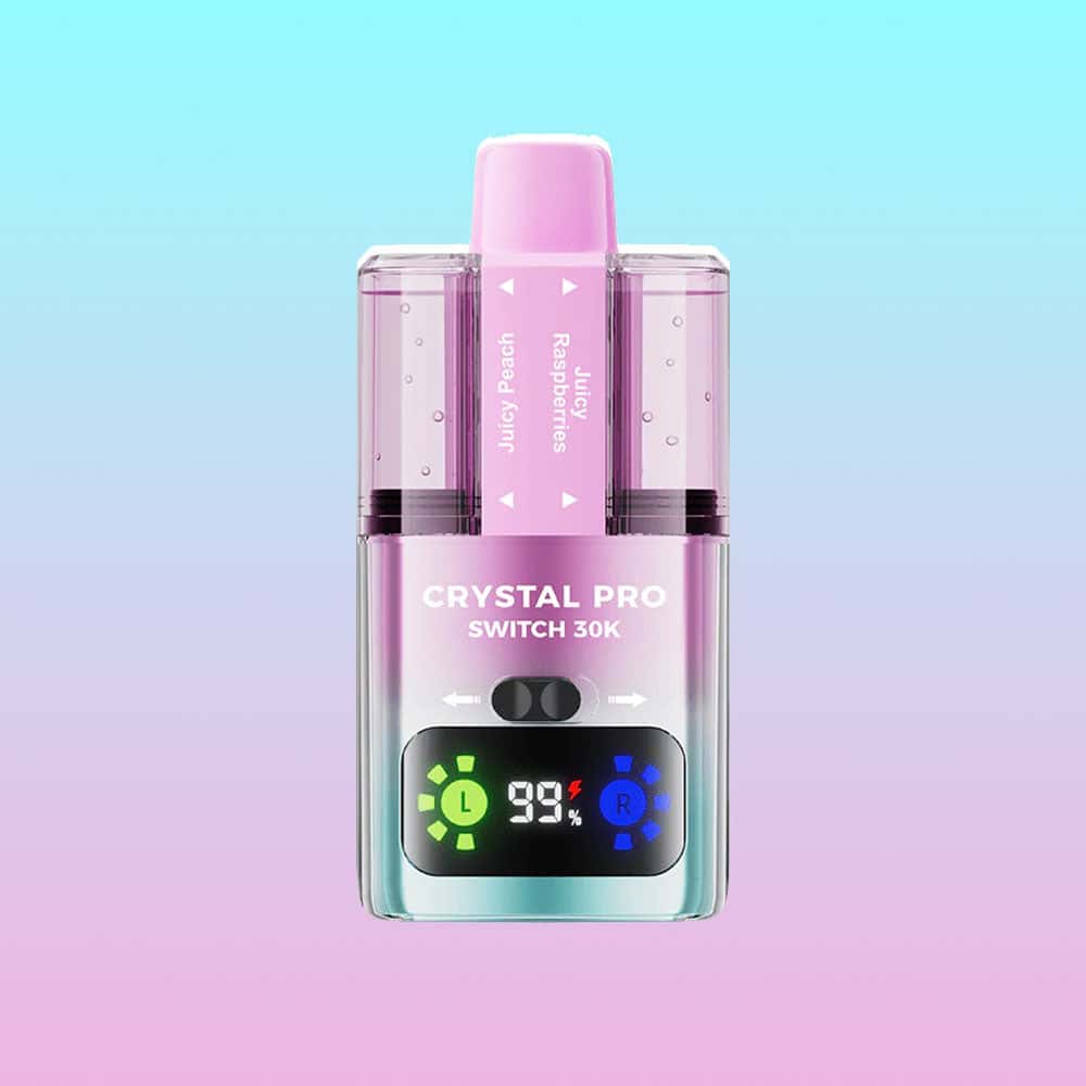 Crystal Pro Switch 30k - Juicy Peach / Juicy Raspberries | 5 Packs