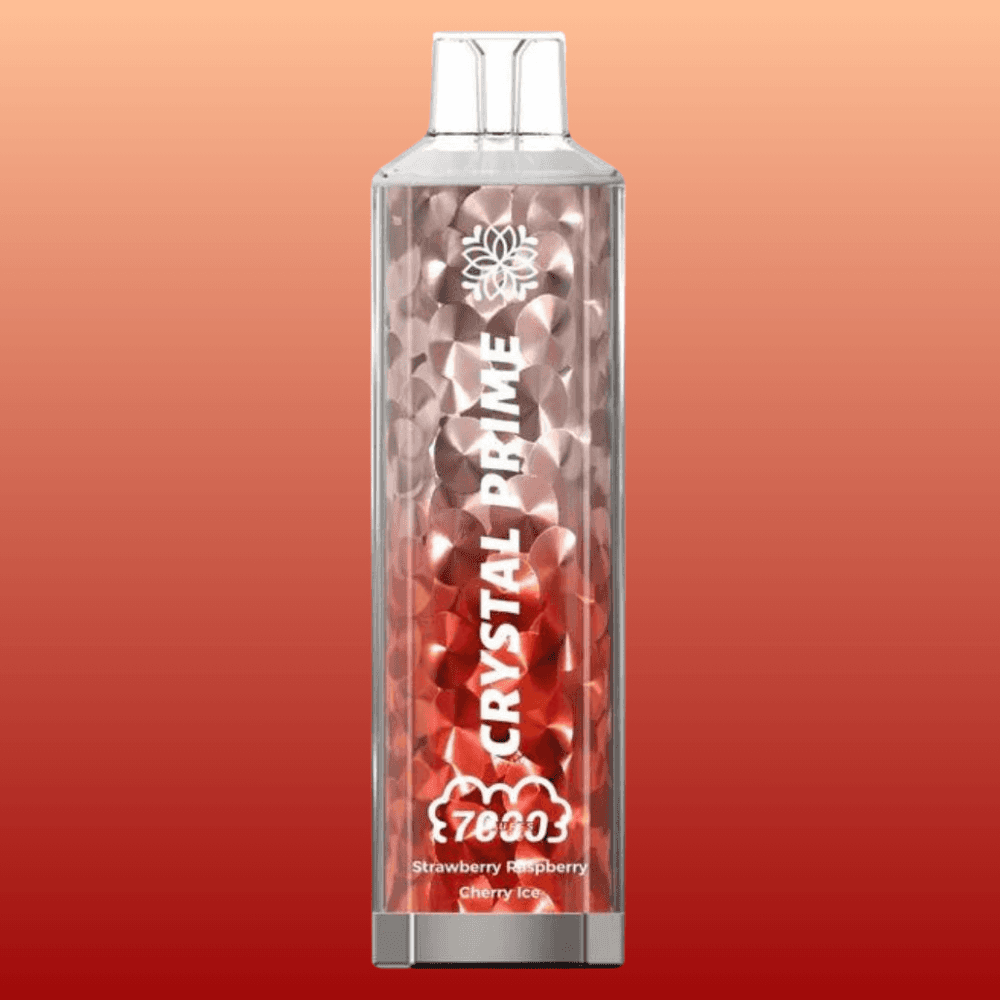 Crystal Prime 7000 - Strawberry Raspberry Cherry Ice  | 10 Packs