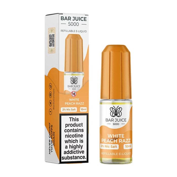 Bar Juice 5000 Nic Salt - White Peach Razz