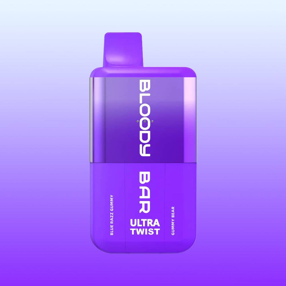 Bloody Bar Ultra Twist 20k - Blue Razz Gummy / Gummy Bear | 5 Packs