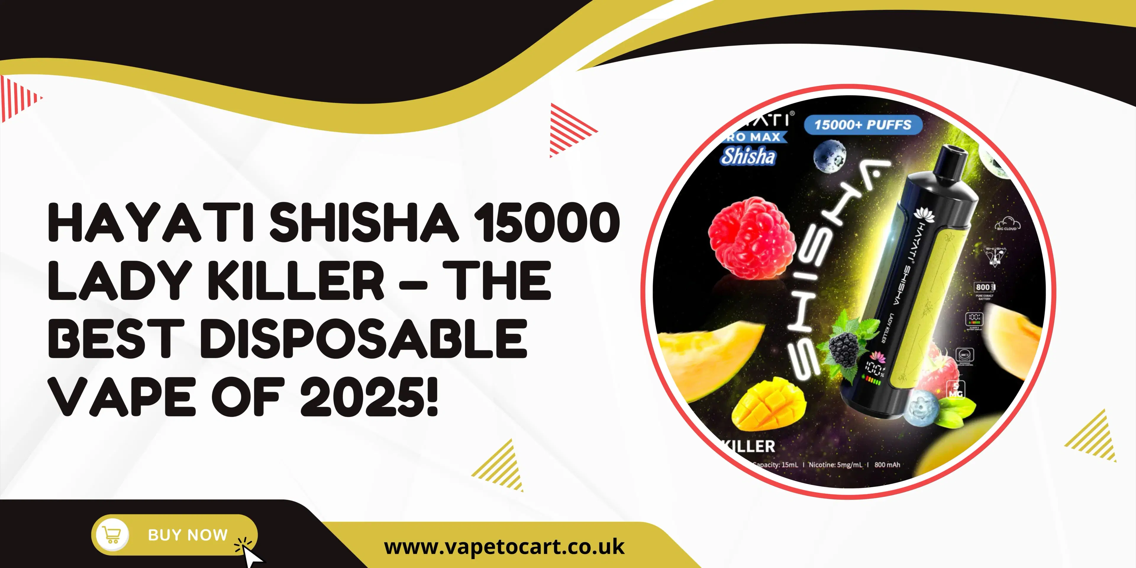 Hayati Shisha 15000 Lady Killer