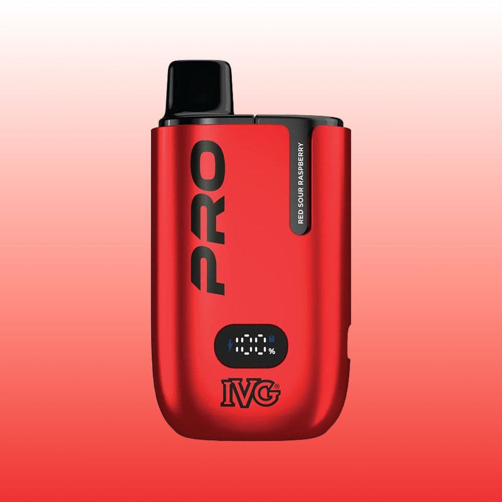 IVG Pro 12000 - Red Sour Raspberry | 5 Packs