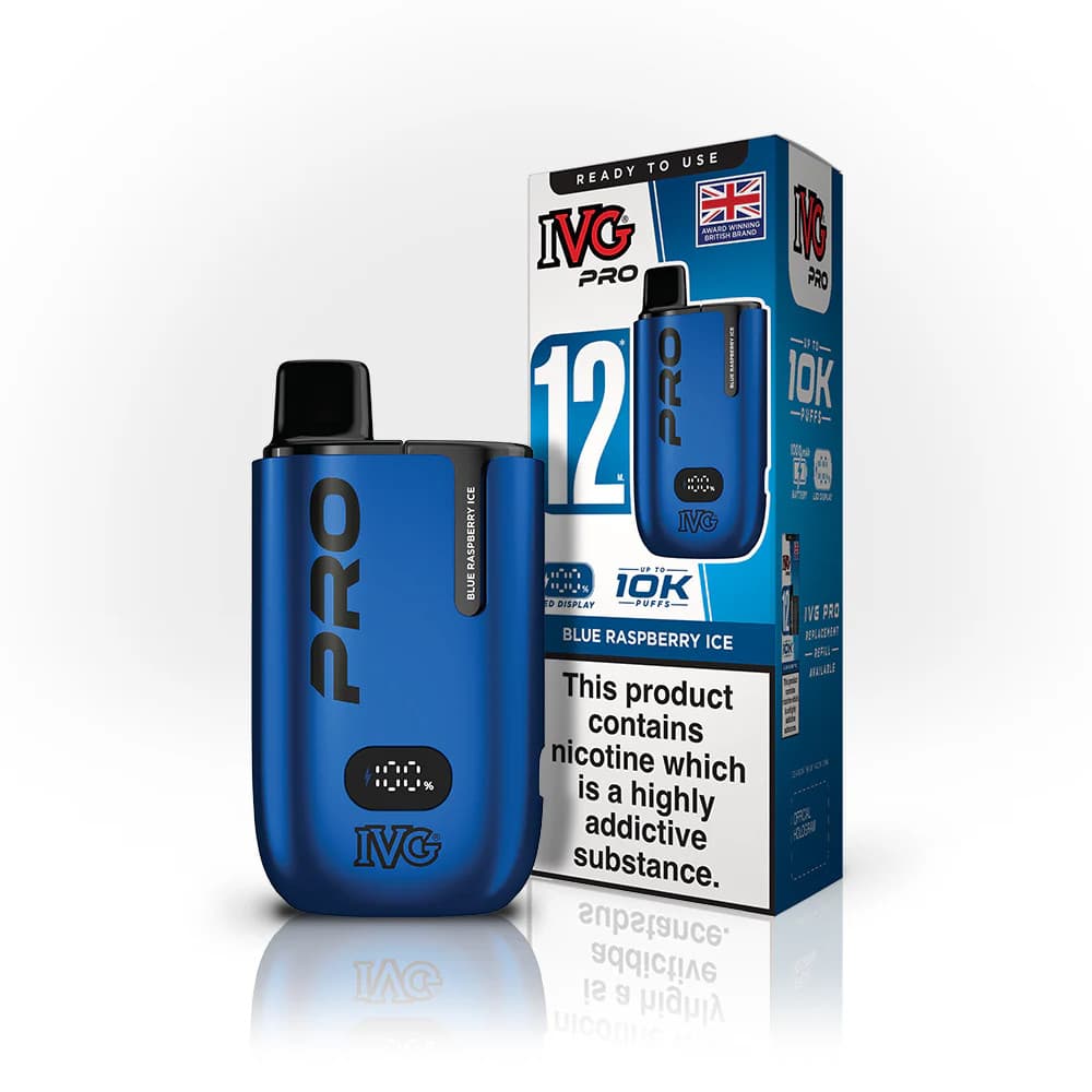  Blue Raspberry Ice IVG Pro 12 10K Vape Kit