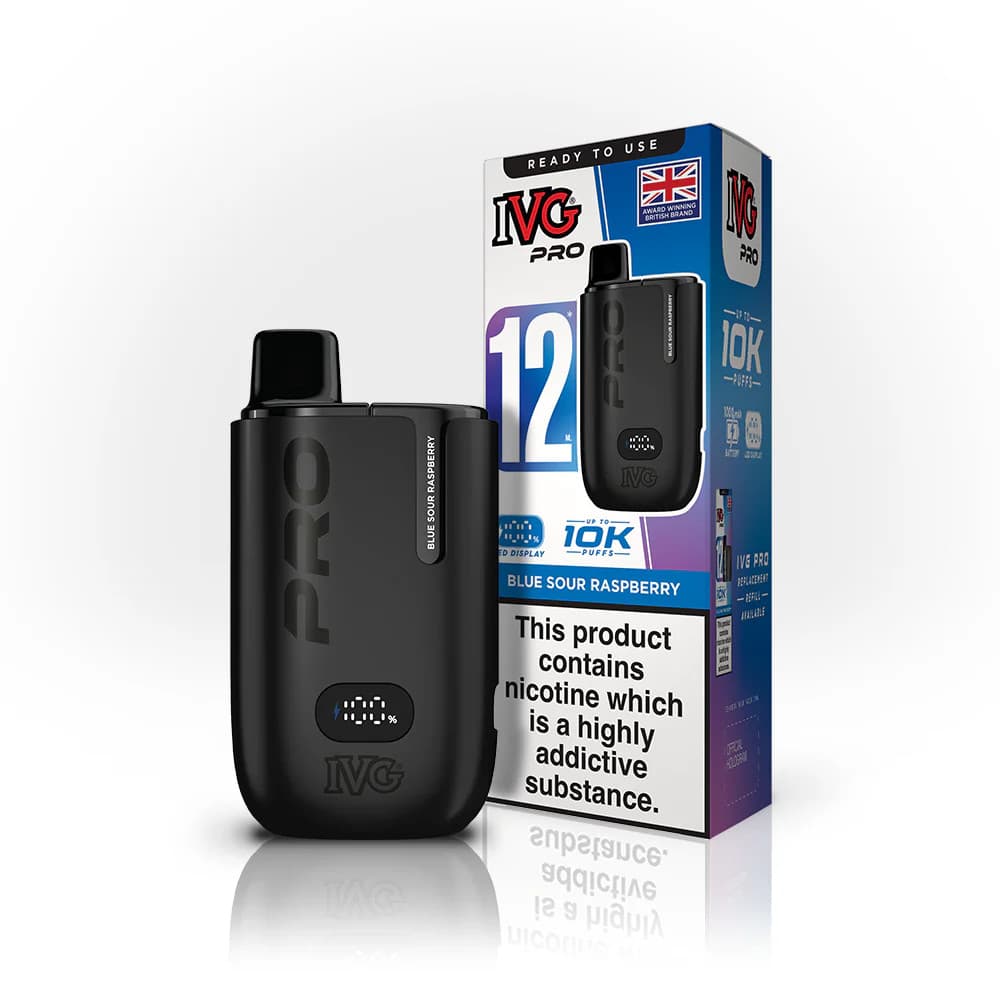  Blue Sour Raspberry IVG Pro 12 10K Vape Kit