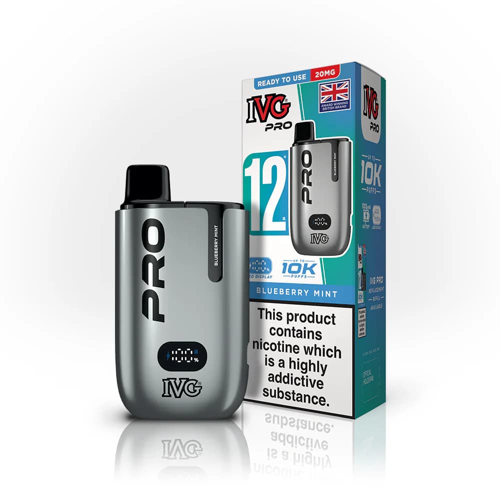  Blueberry Mint IVG Pro 12 10K Vape Kit