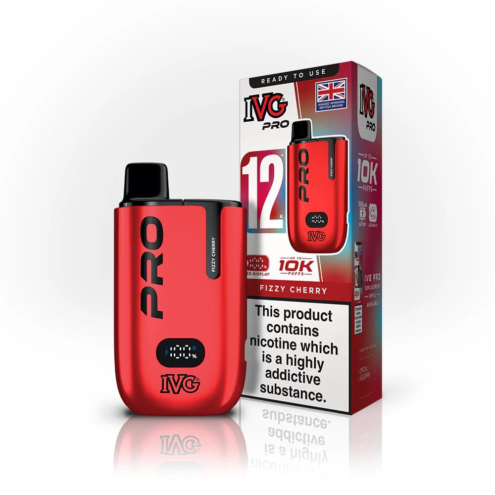  Fizzy Cherry IVG Pro 12 10K Vape Kit