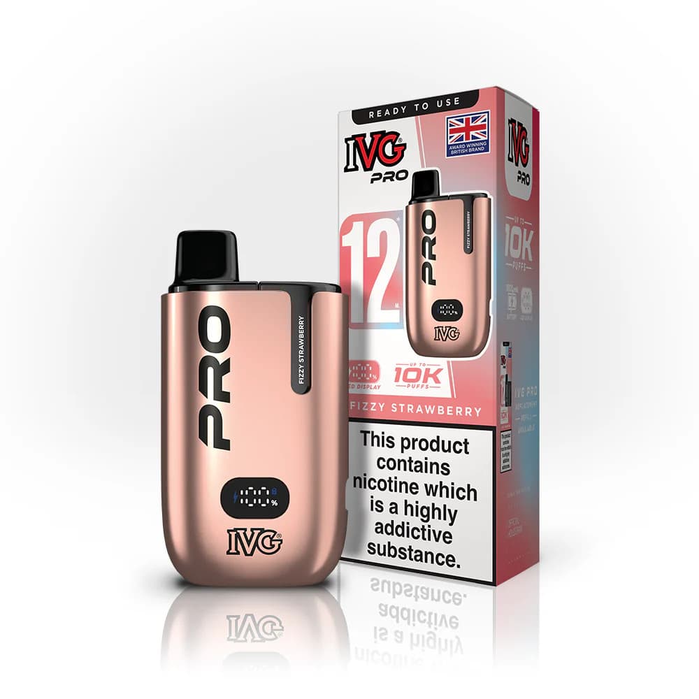  Fizzy Strawberry IVG Pro 12 10K Vape Kit