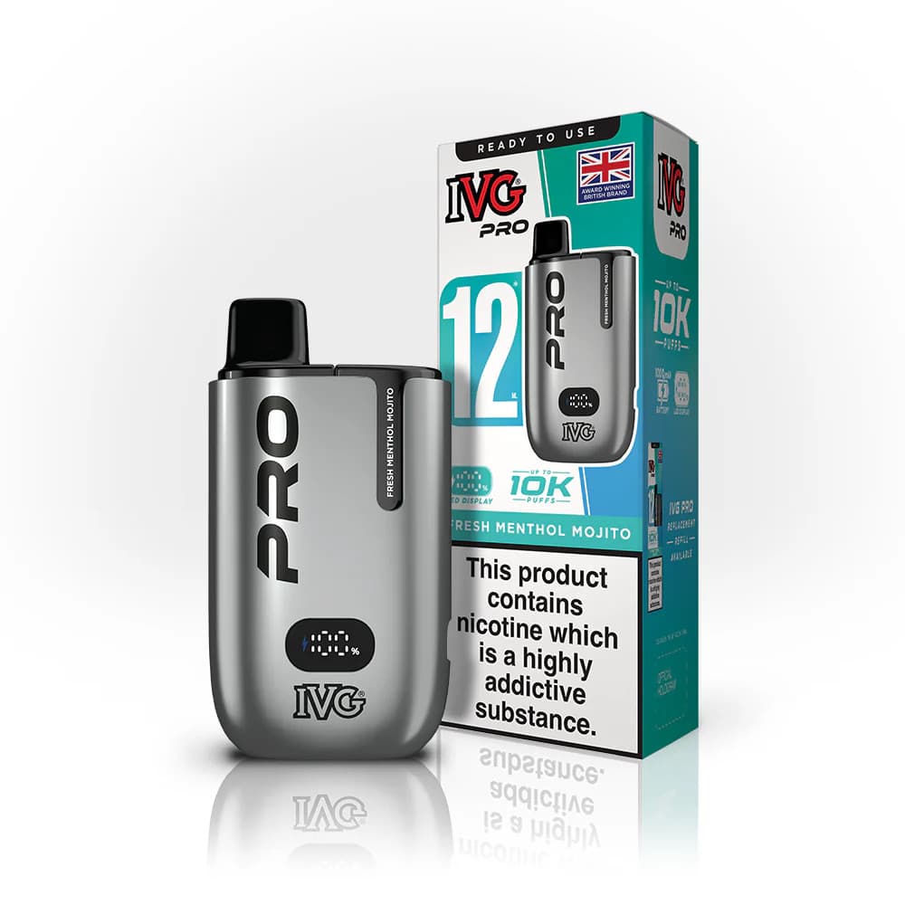  Fresh Menthol Mojito IVG Pro 12 10K Vape Kit