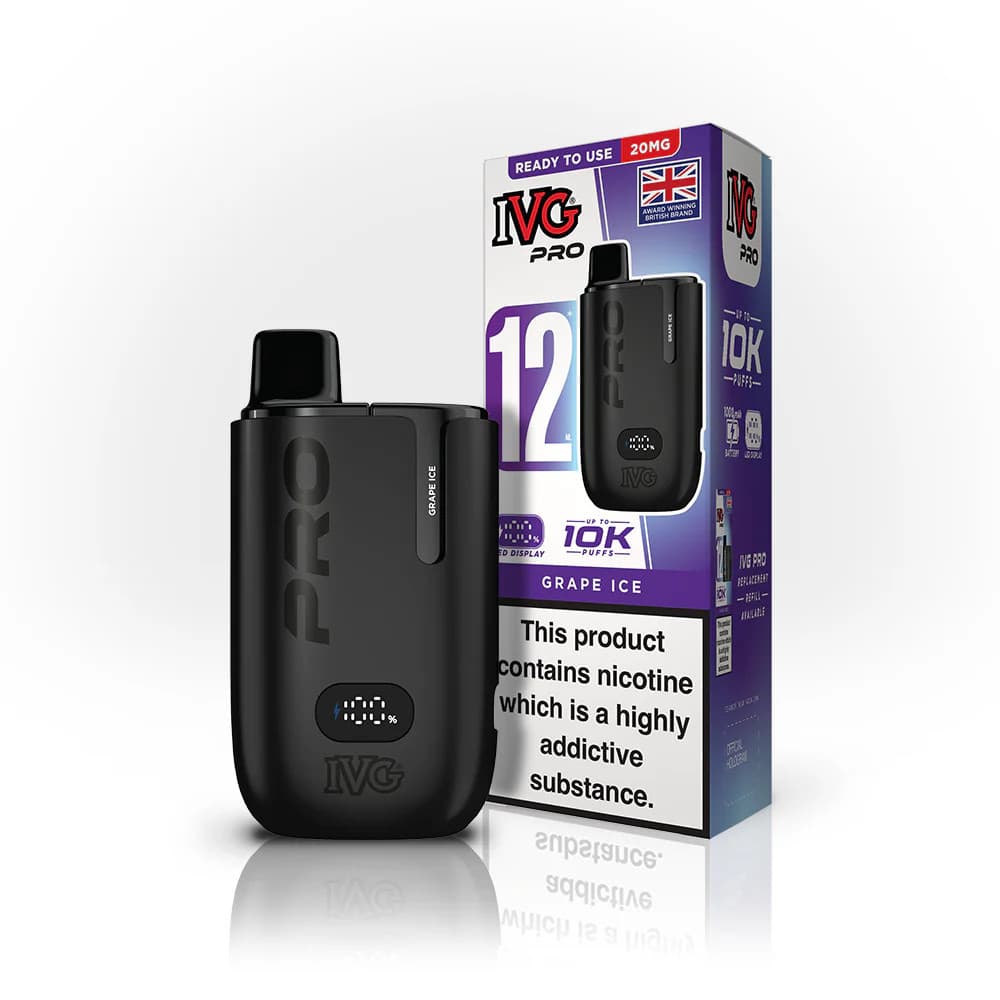  Grape Ice IVG Pro 12 10K Vape Kit