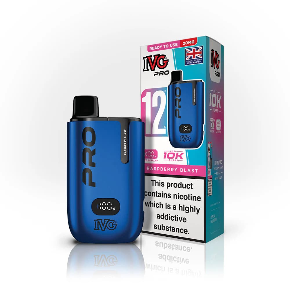  Raspberry Blast IVG Pro 12 10K Vape Kit