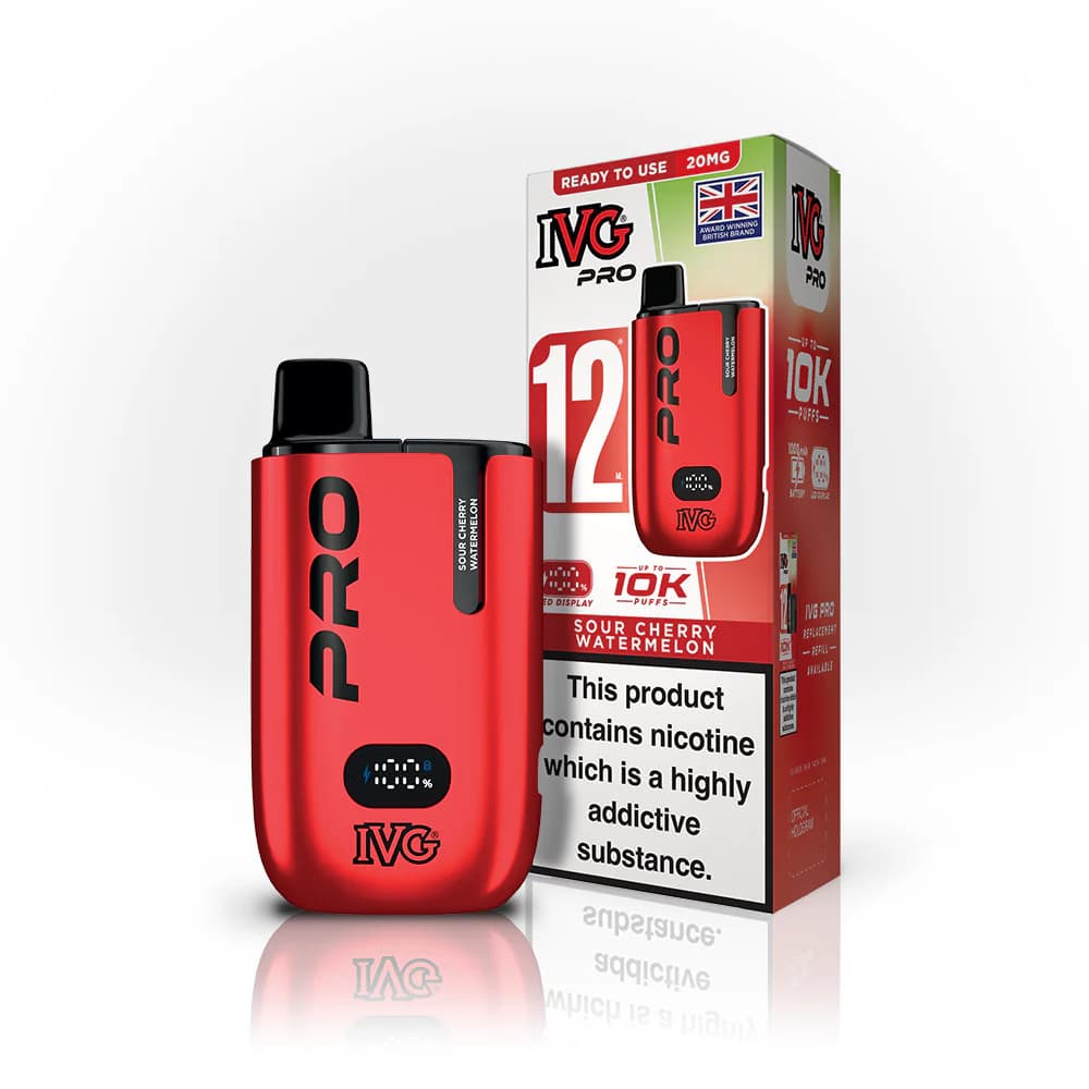  Sour Cherry Watermelon IVG Pro 12 10K Vape Kit