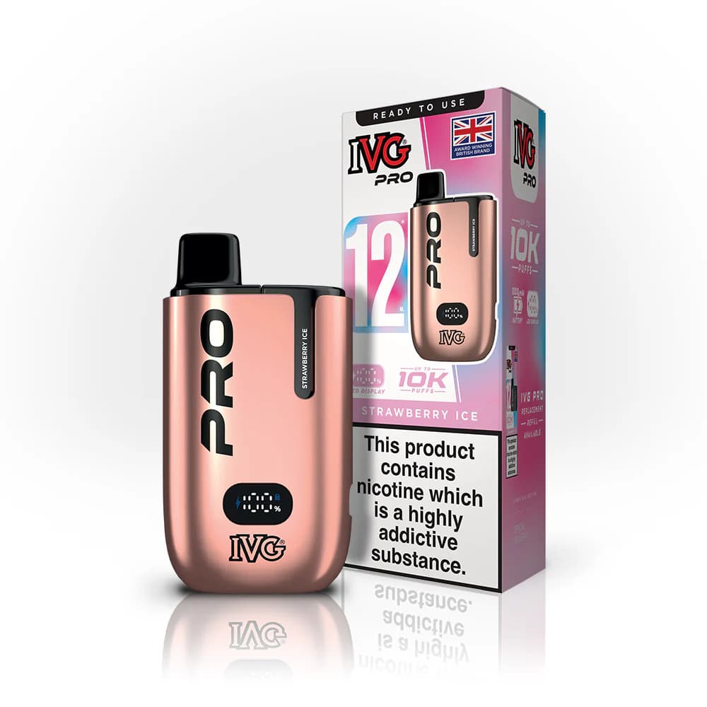  Strawberry Ice IVG Pro 12 10K Vape Kit
