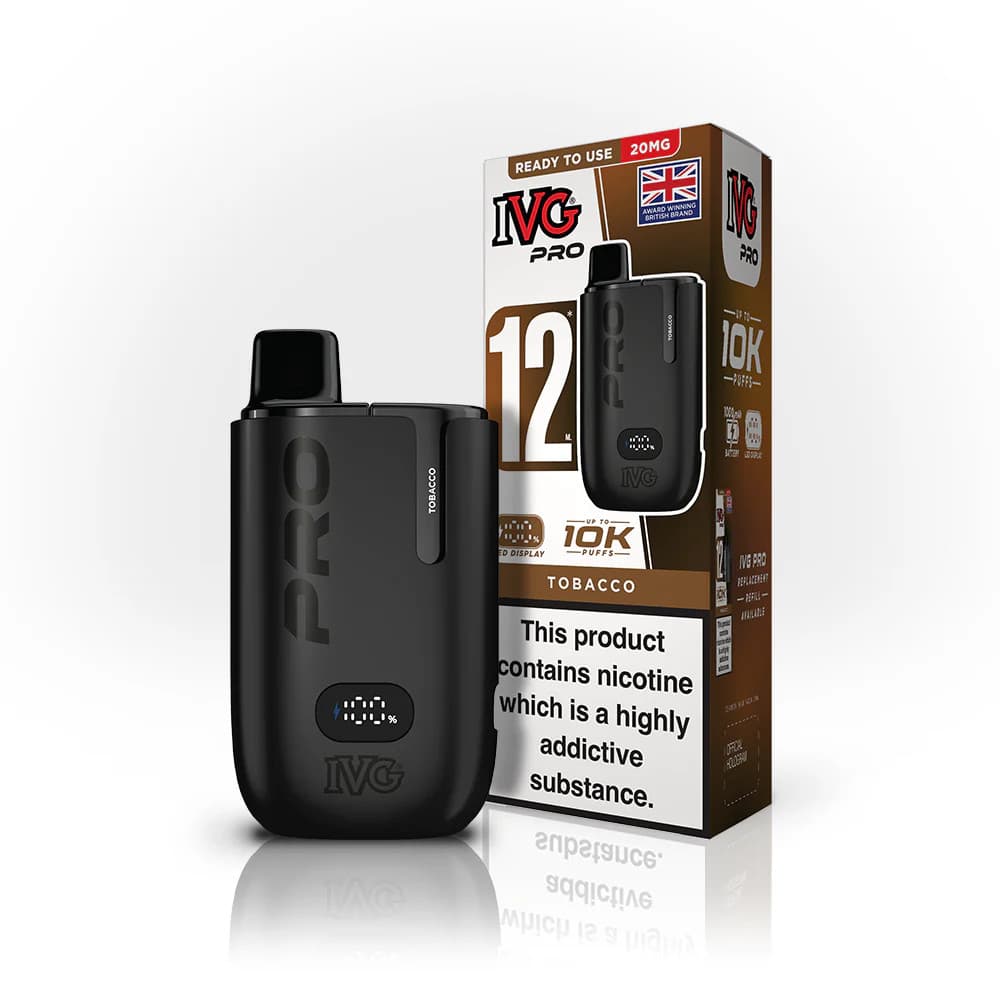  Tobacco IVG Pro 12 10K Vape Kit