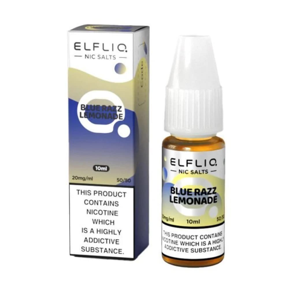  Blue Razz Lemonade / 10mg Elf Bar Elfliq Nic Salt E-Liquids 10ml 