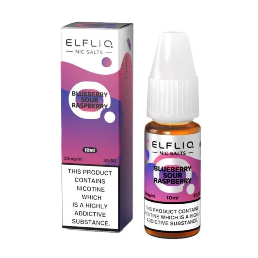  Blue Sour Raspberry / 10mg Elf Bar Elfliq Nic Salt E-Liquids 10ml 