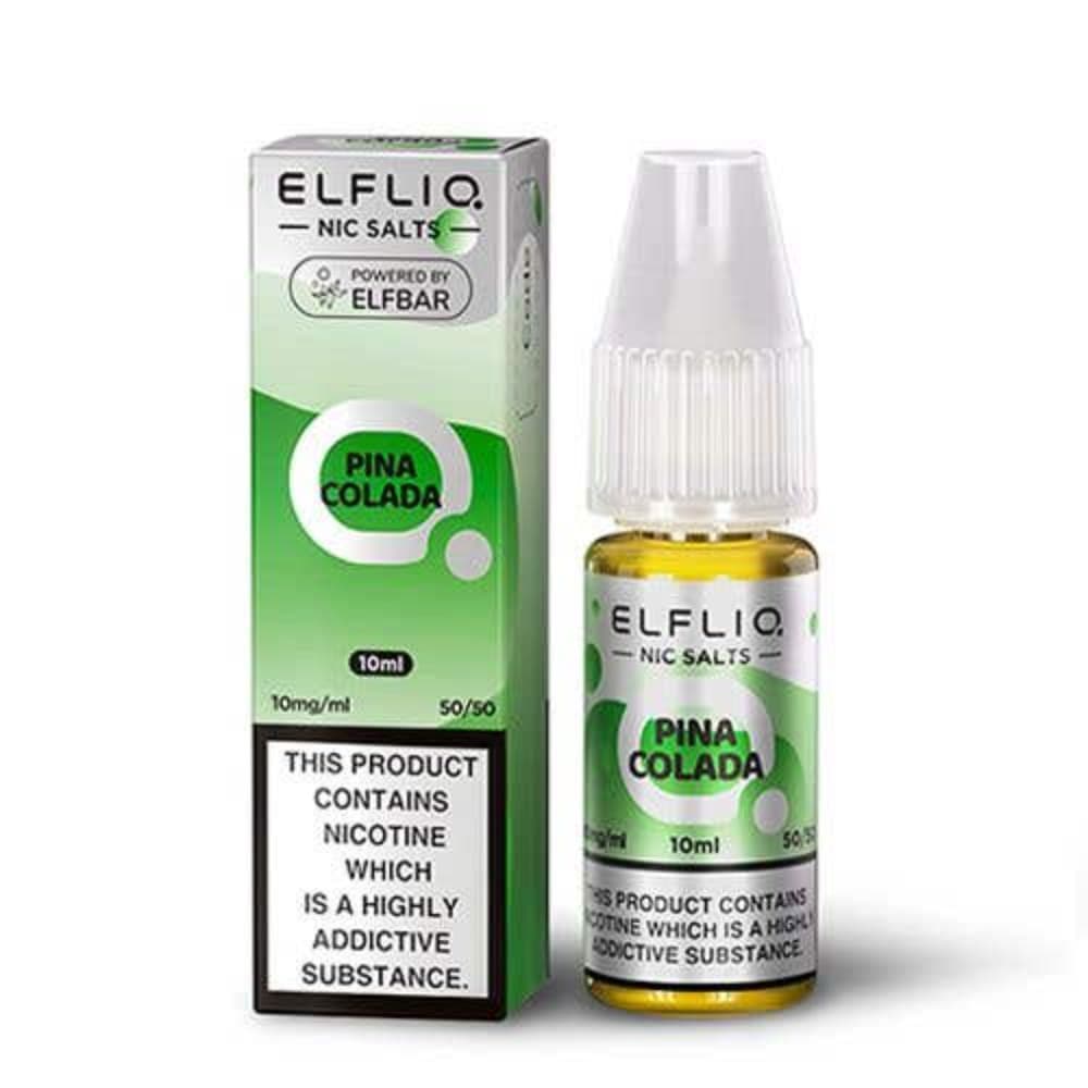  Pina Colada / 10mg Elf Bar Elfliq Nic Salt E-Liquids 10ml 