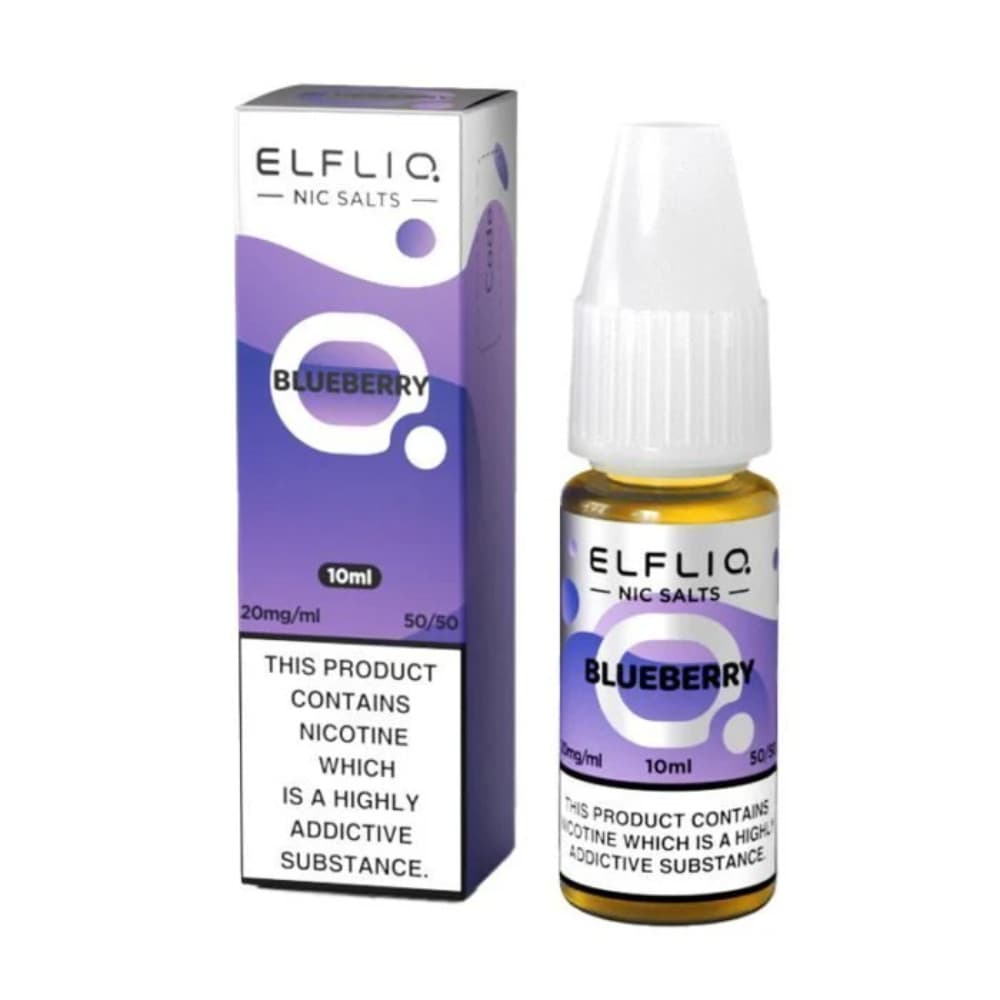  Blueberry / 20mg Elf Bar Elfliq Nic Salt E-Liquids 10ml 