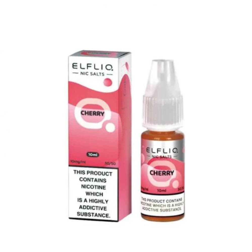  Cherry / 20mg Elf Bar Elfliq Nic Salt E-Liquids 10ml 