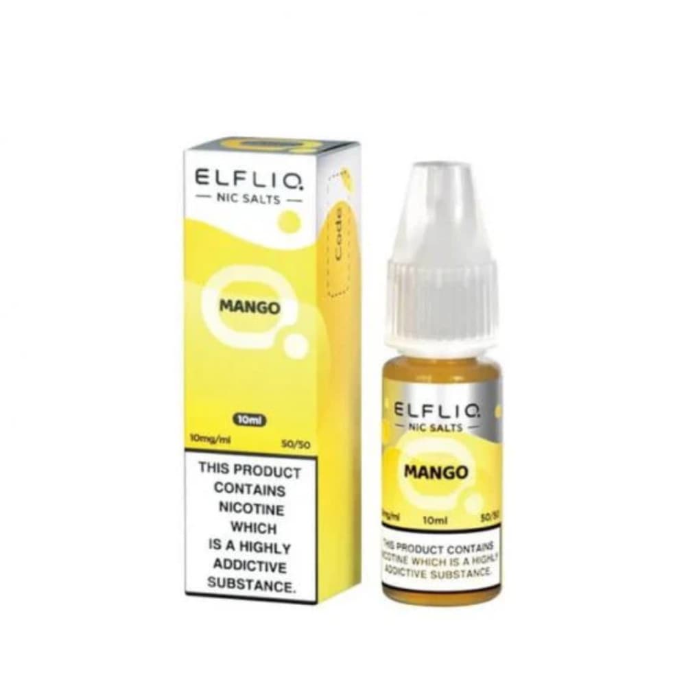  Mango / 20mg Elf Bar Elfliq Nic Salt E-Liquids 10ml 
