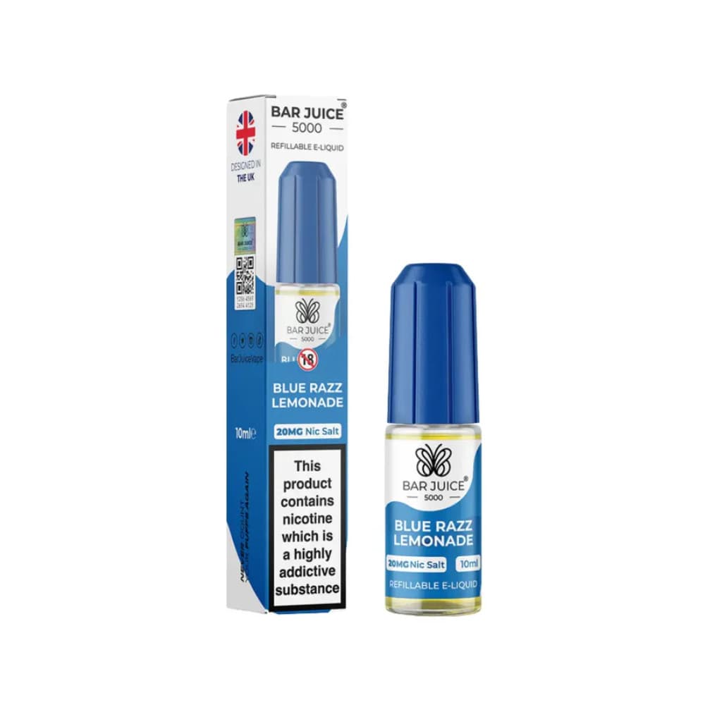  Blue Razz Lemonade / 10mg Bar Juice 5000 Nic Salts E-Liquids 10ml 