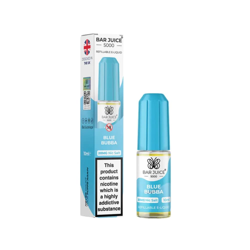 Blue Bubba / 20mg Bar Juice 5000 Nic Salts E-Liquids 10ml 