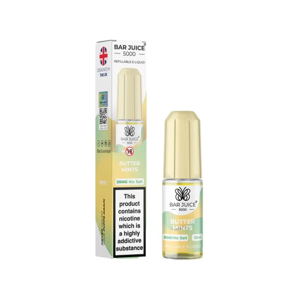  Butter Mints / 20mg Bar Juice 5000 Nic Salts E-Liquids 10ml 