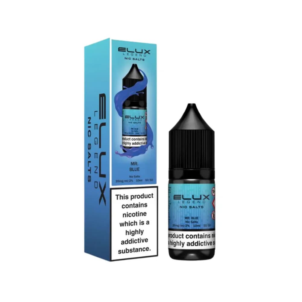  Mr Blue / 10mg Elux Legend Nic Salts E-Liquids 10ml 