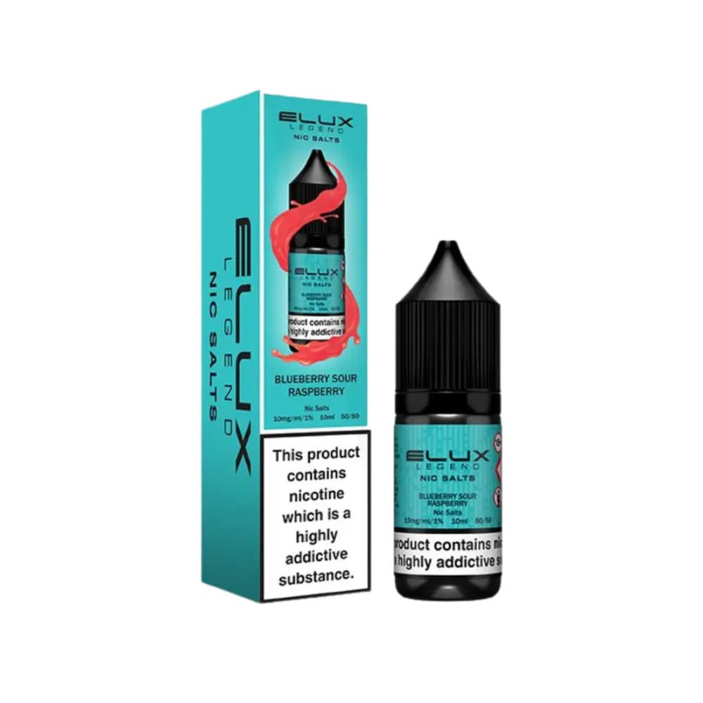  Blue Sour Raspberry / 10mg Elux Legend Nic Salts E-Liquids 10ml 