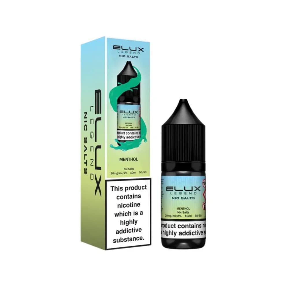  Menthol / 10mg Elux Legend Nic Salts E-Liquids 10ml 