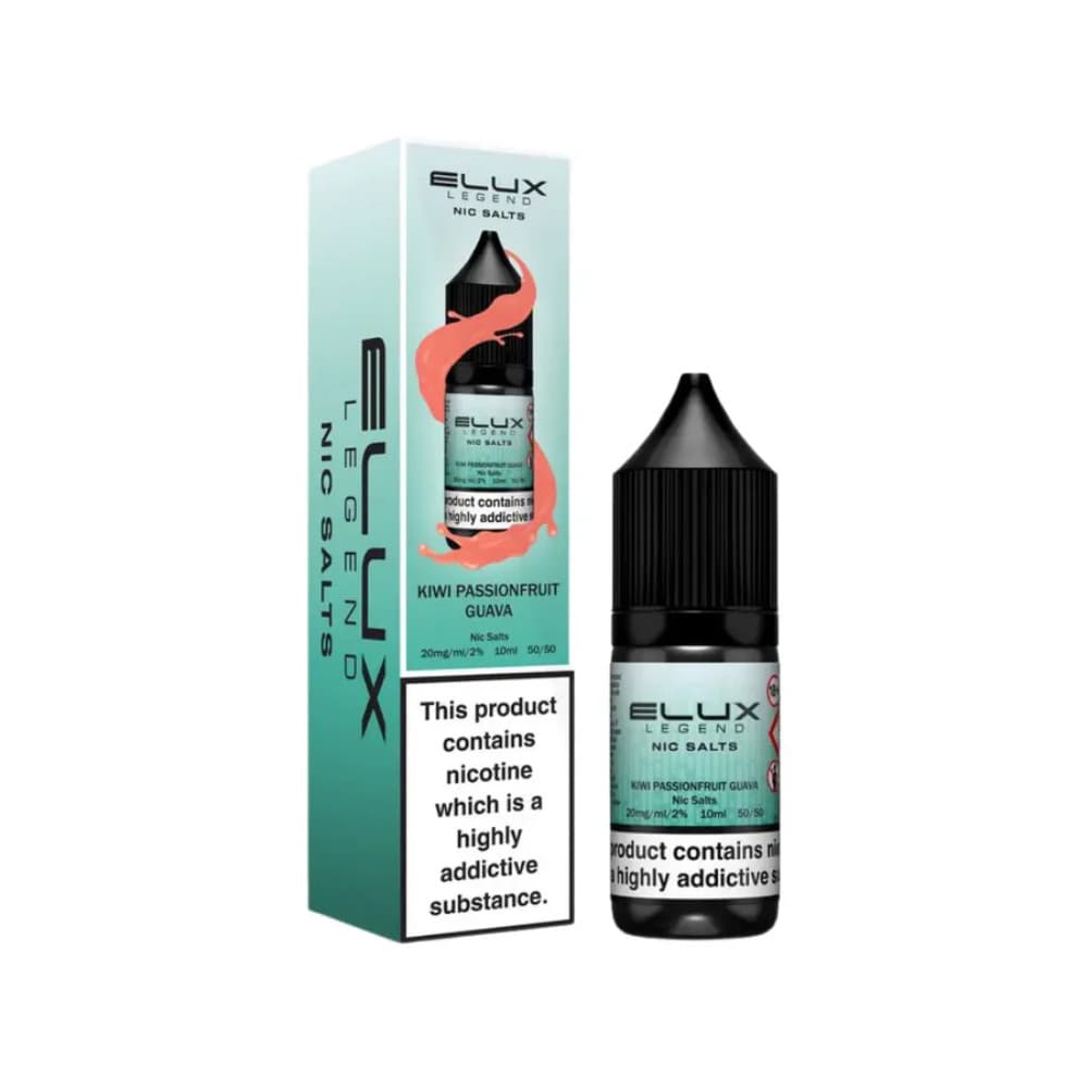  Kiwi Passionfruit Guava / 10mg Elux Legend Nic Salts E-Liquids 10ml 