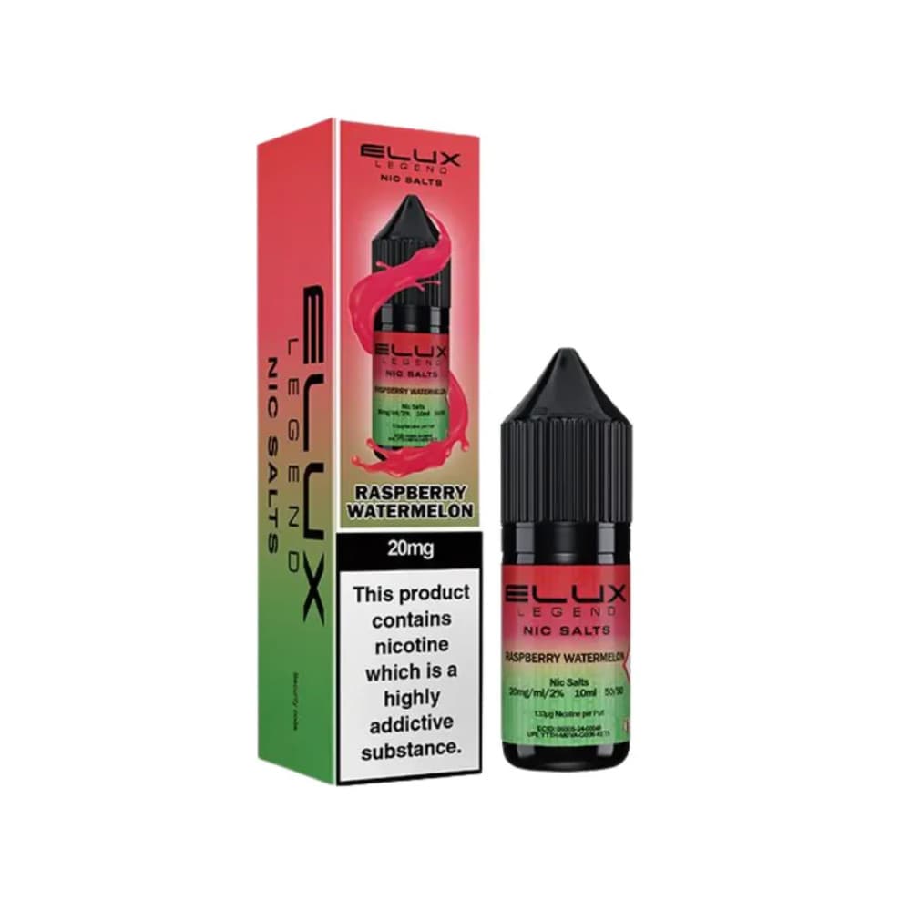  Raspberry Watermelon / 10mg Elux Legend Nic Salts E-Liquids 10ml 