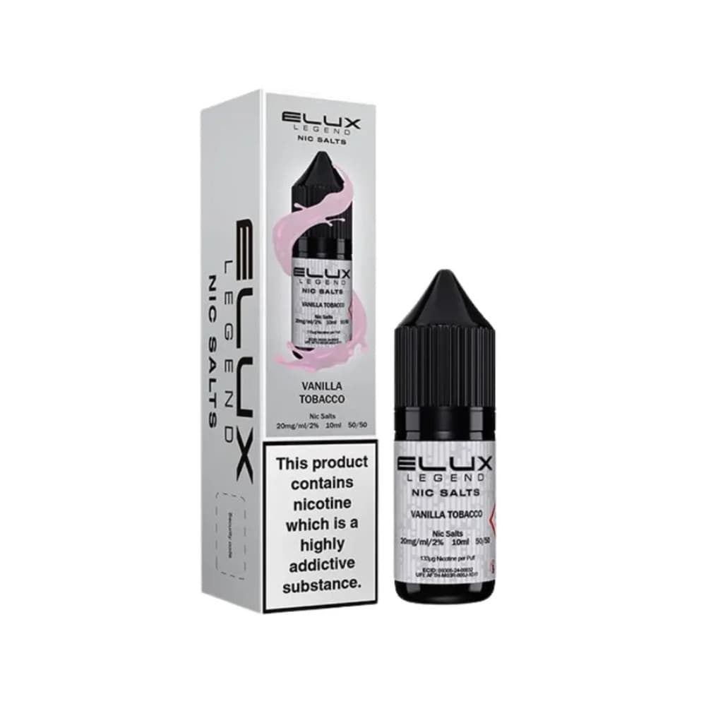  Vanilla Tobacco / 10mg Elux Legend Nic Salts E-Liquids 10ml 
