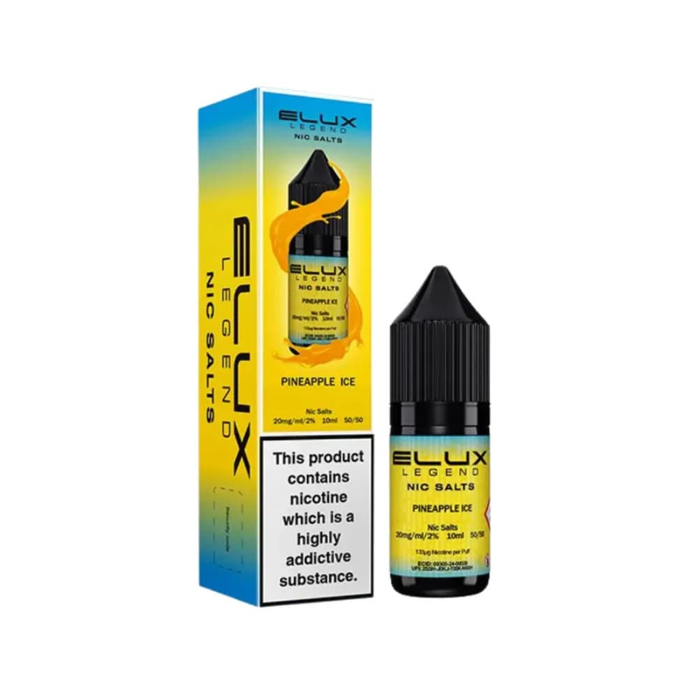  Pineapple Ice / 10mg Elux Legend Nic Salts E-Liquids 10ml 