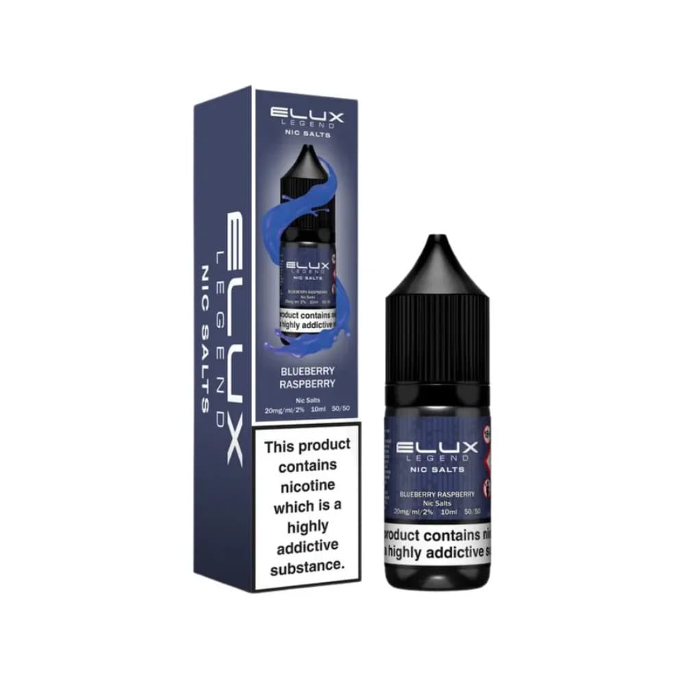  Blue Raspberry / 20mg Elux Legend Nic Salts E-Liquids 10ml 