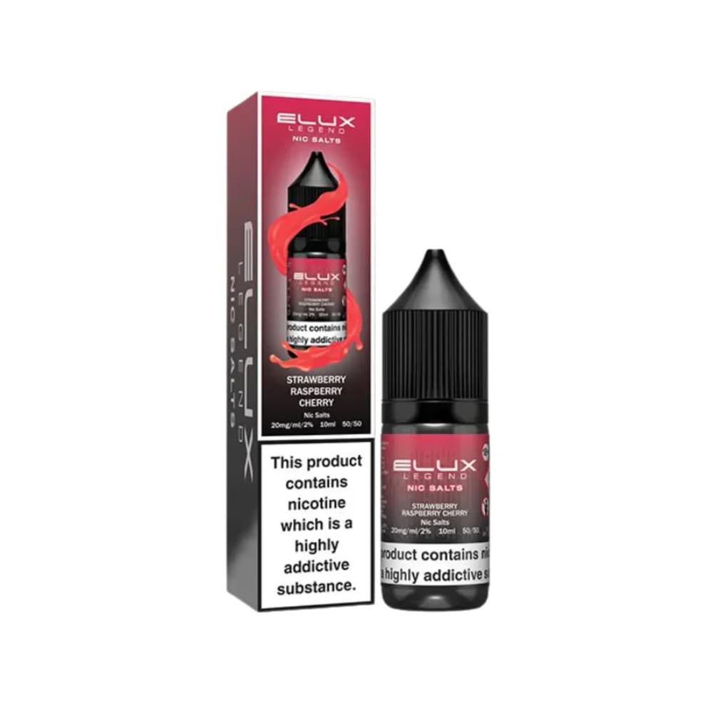  Strawberry Raspberry Cherry / 20mg Elux Legend Nic Salts E-Liquids 10ml 