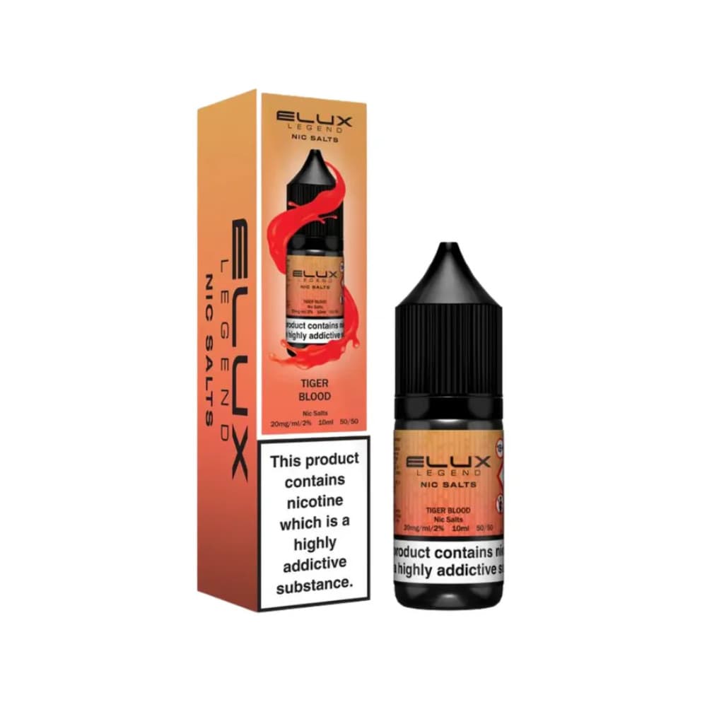  Tiger Blood / 20mg Elux Legend Nic Salts E-Liquids 10ml 