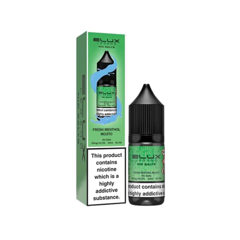  Fresh Menthol Mojito / 20mg Elux Legend Nic Salts E-Liquids 10ml 