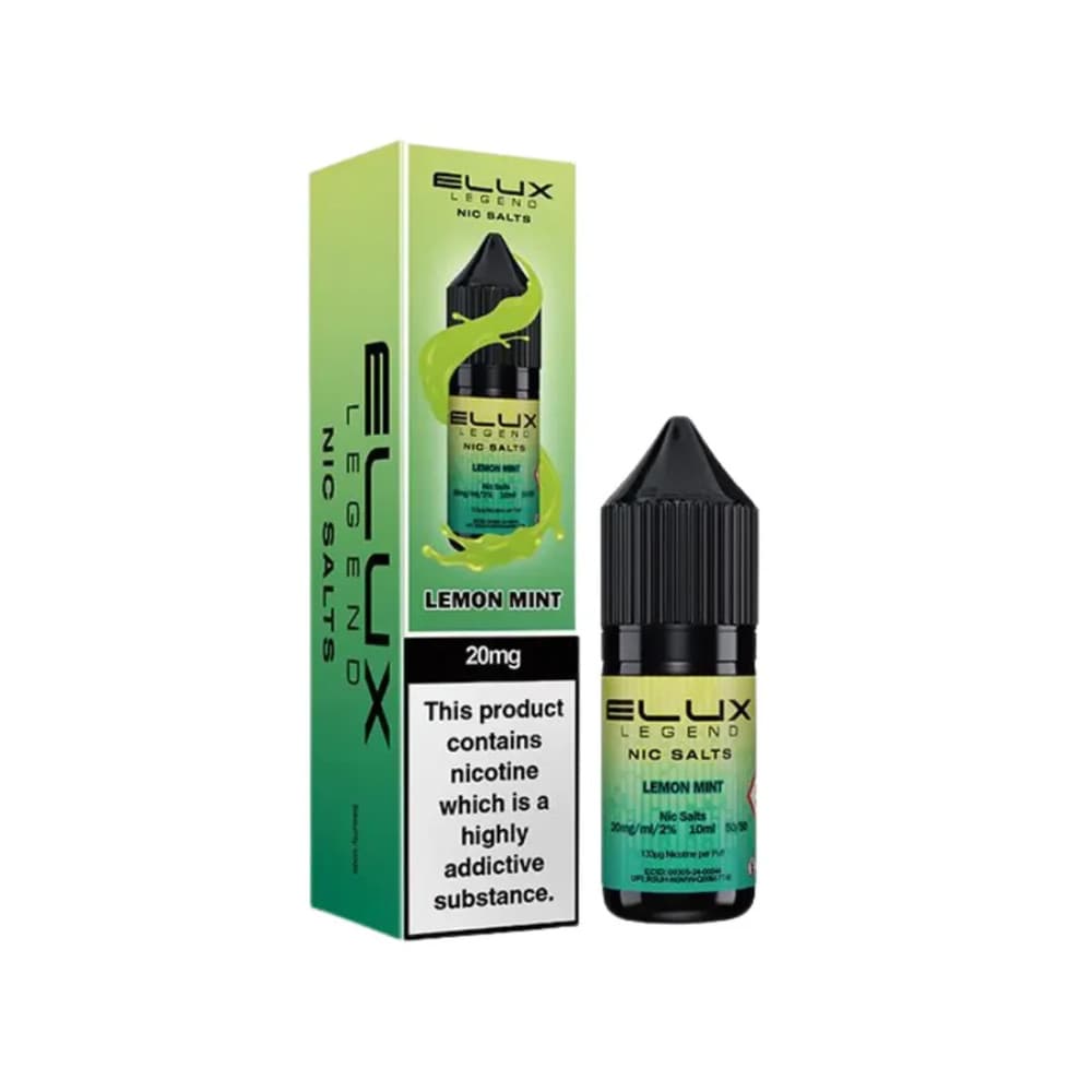  Lemon Mint / 20mg Elux Legend Nic Salts E-Liquids 10ml 