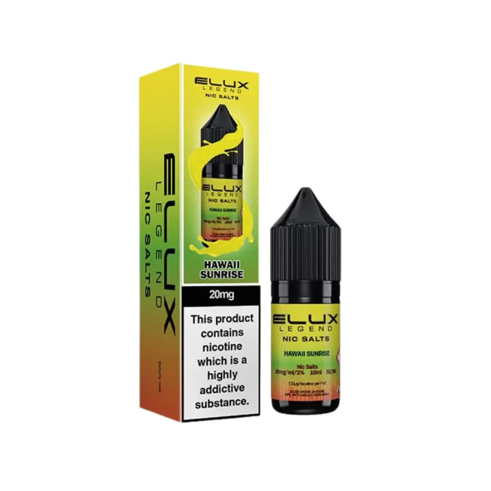  Hawaii Sunrise / 20mg Elux Legend Nic Salts E-Liquids 10ml 