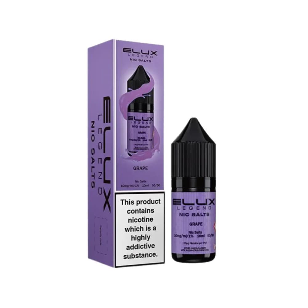  Grape / 20mg Elux Legend Nic Salts E-Liquids 10ml 
