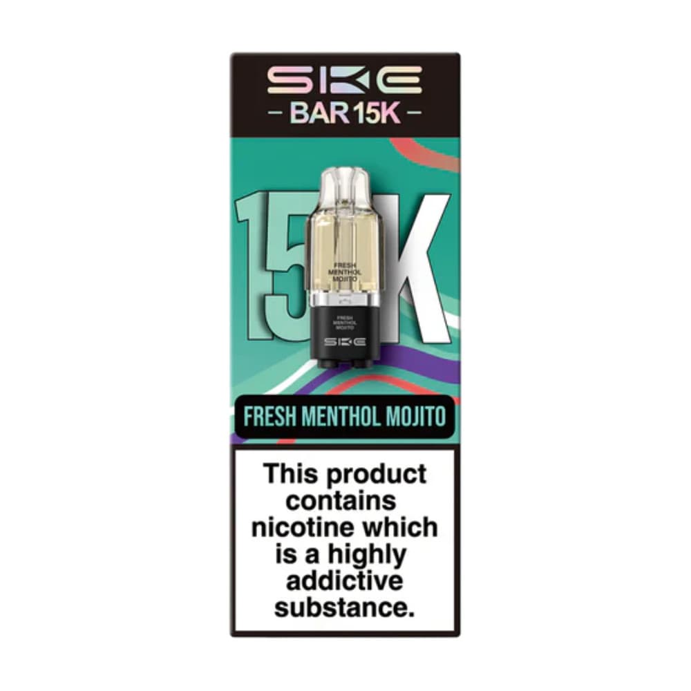  Fresh Menthol Mojito Ske Bar 15k Prefilled Pods 
