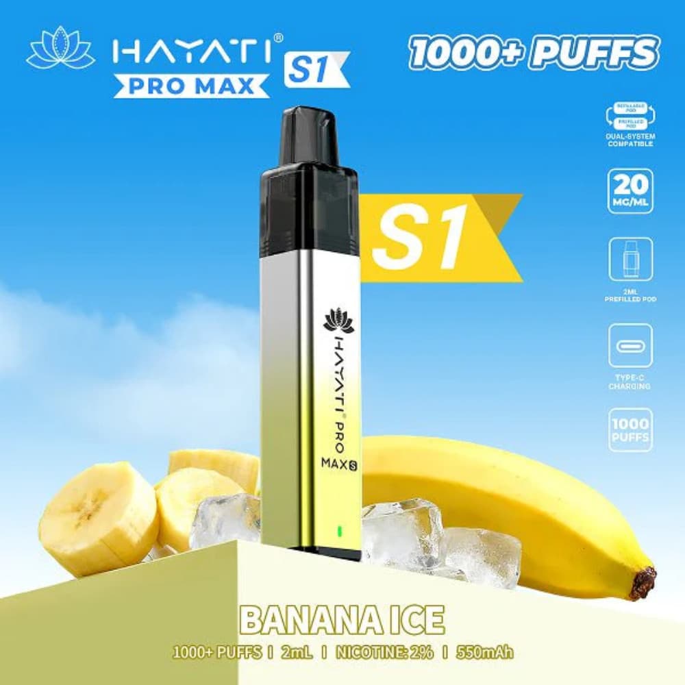  Banana Ice Hayati Pro Max S1 Vape Kit 