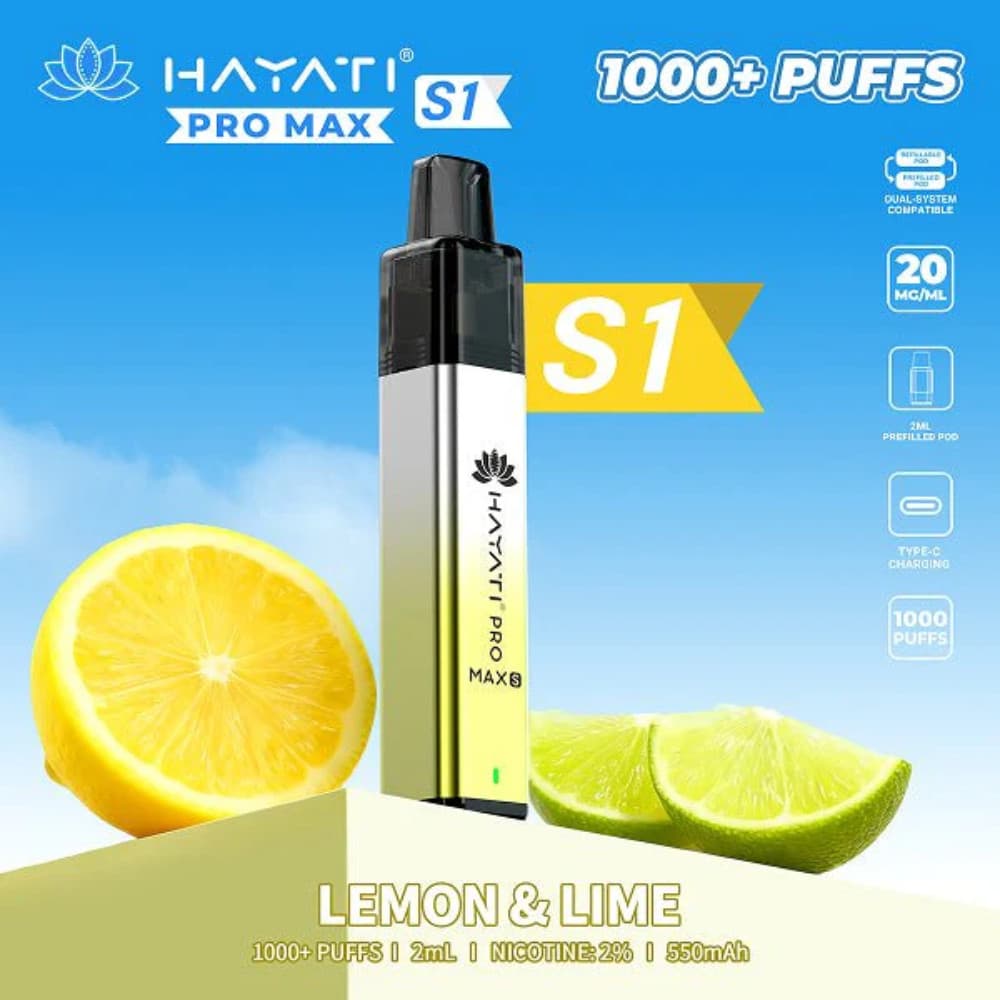  Lemon Lime Hayati Pro Max S1 Vape Kit 