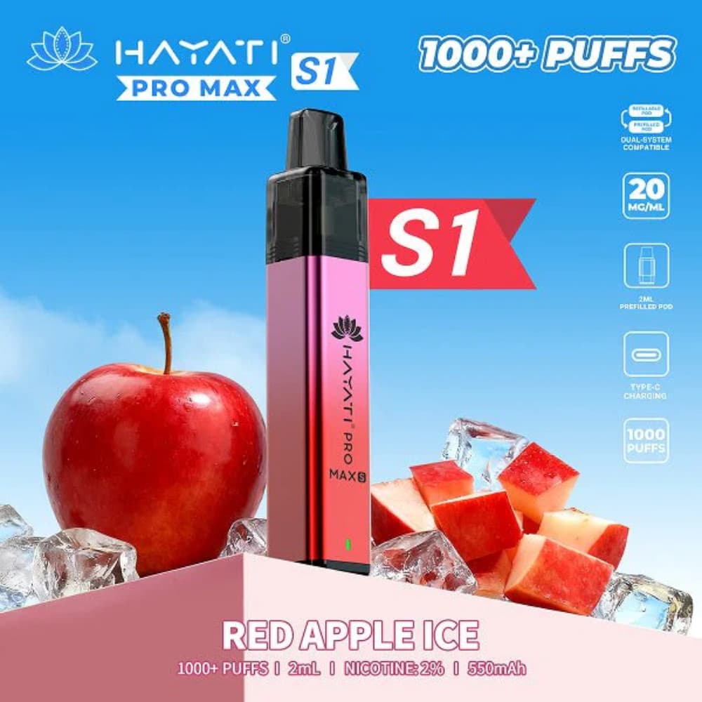  Red Apple Ice Hayati Pro Max S1 Vape Kit 