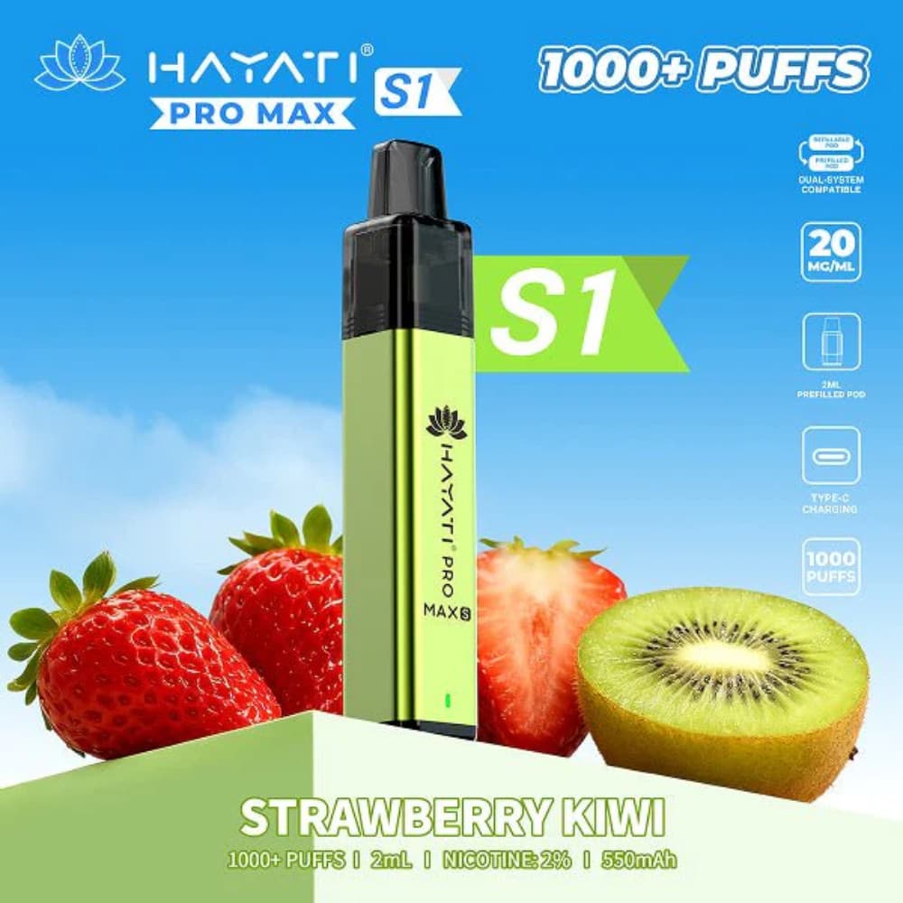  Strawberry Kiwi Hayati Pro Max S1 Vape Kit 