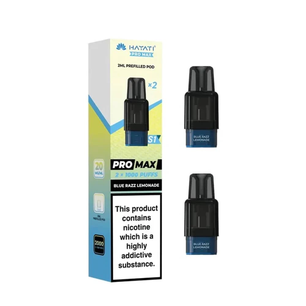  Blue Razz Lemonade Hayati Pro Max S1 Prefilled Pods 