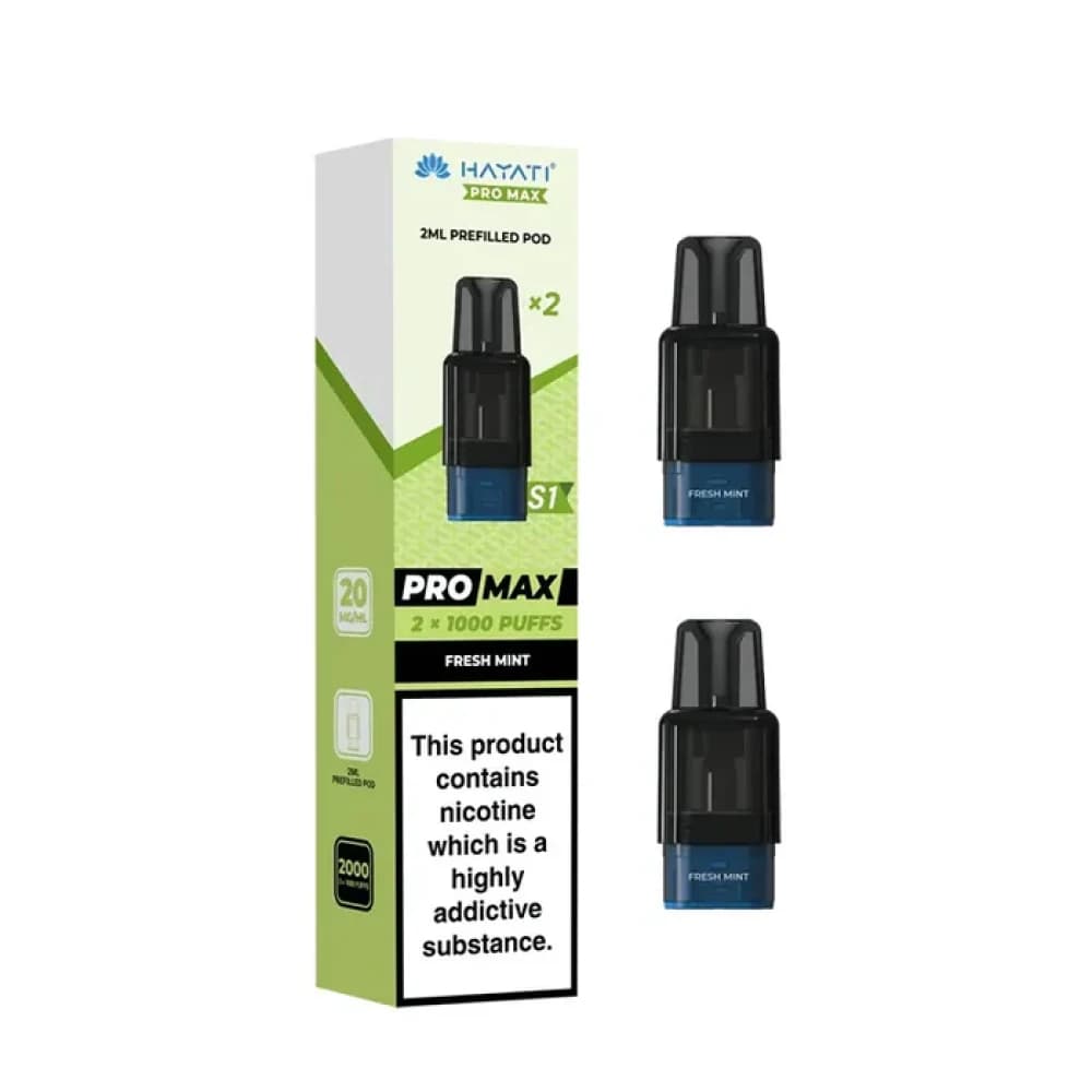  Fresh Mint Hayati Pro Max S1 Prefilled Pods 