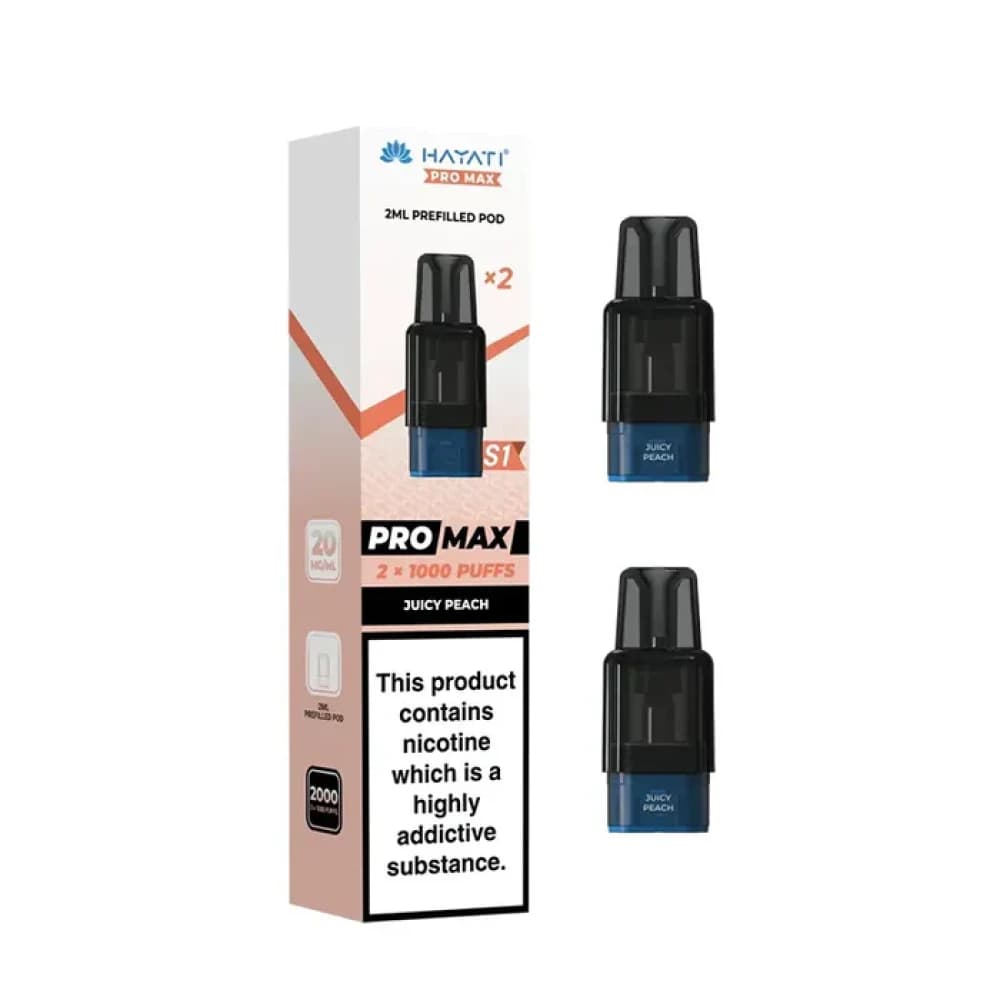  Juicy Peach Hayati Pro Max S1 Prefilled Pods 