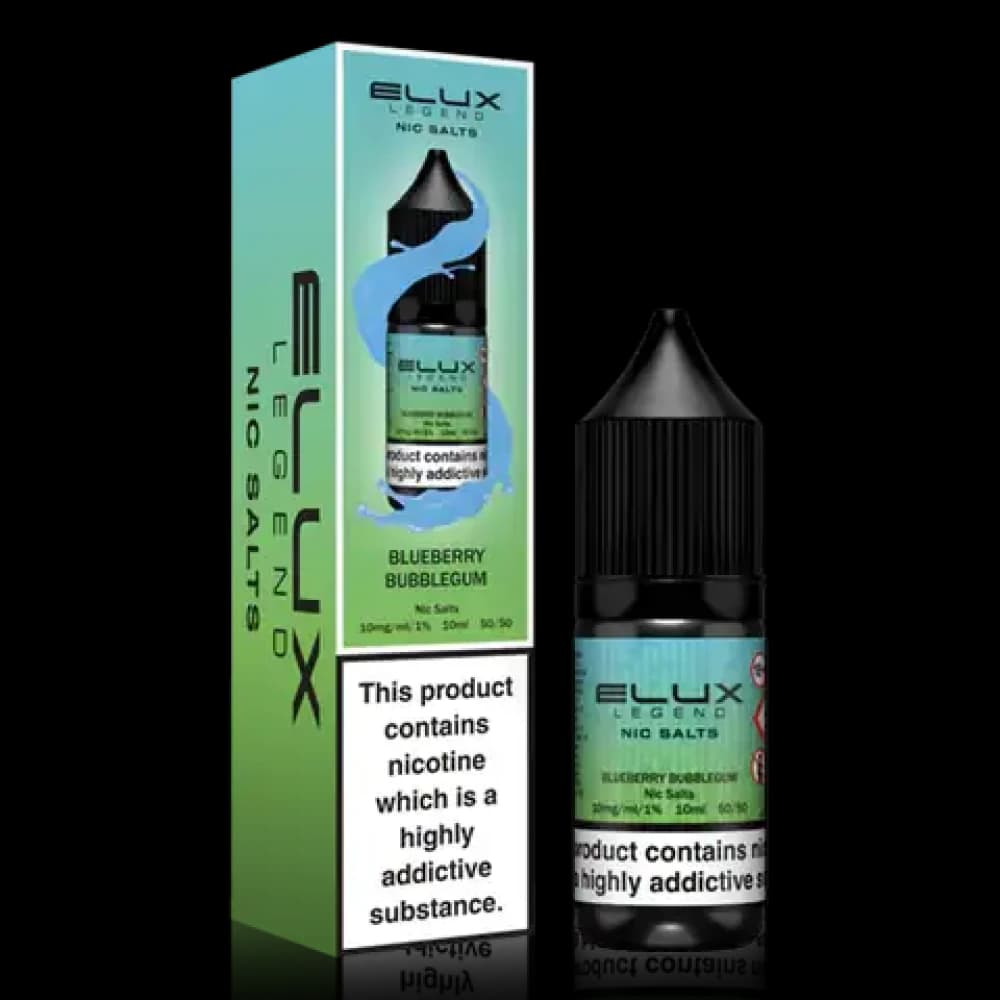  Blueberry Bubblegum / 20mg Elux Legend Nic Salts E-Liquids 10ml 